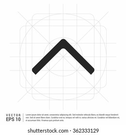 Vector Up arrow icon