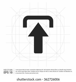Vector Up arrow icon