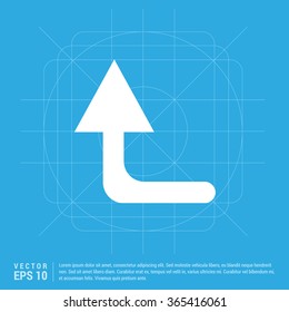 Vector Up arrow icon. Vector arrow icon