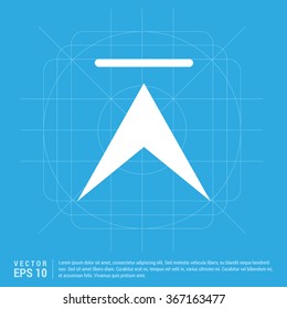 Vector Up arrow icon. Vector arrow icon