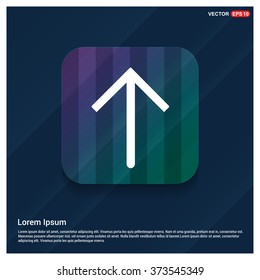 Vector Up arrow icon. Vector arrow icon