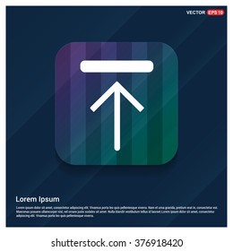 Vector Up arrow icon