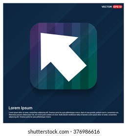 Vector Up arrow icon