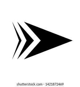 Vector Arrow icon. black symbol with trendy flat style icon for web site design, logo, app, UI isolated on white background