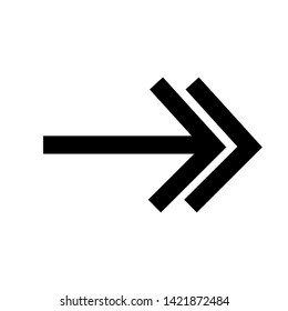 Vector Arrow icon. black symbol with trendy flat style icon for web site design, logo, app, UI isolated on white background