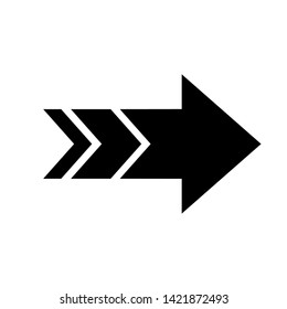 Vector Arrow icon. black symbol with trendy flat style icon for web site design, logo, app, UI isolated on white background