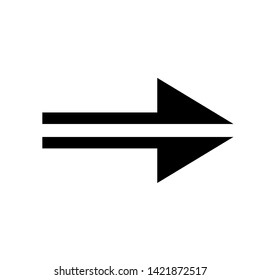 Vector Arrow icon. black symbol with trendy flat style icon for web site design, logo, app, UI isolated on white background