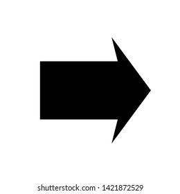 Vector Arrow icon. black symbol with trendy flat style icon for web site design, logo, app, UI isolated on white background
