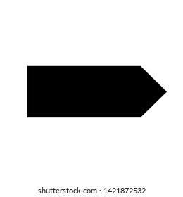 Vector Arrow icon. black symbol with trendy flat style icon for web site design, logo, app, UI isolated on white background