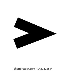 Vector Arrow icon. black symbol with trendy flat style icon for web site design, logo, app, UI isolated on white background