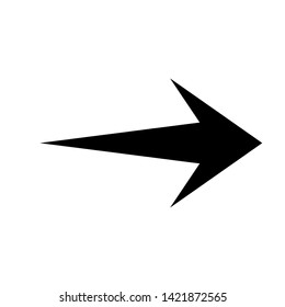 Vector Arrow icon. black symbol with trendy flat style icon for web site design, logo, app, UI isolated on white background
