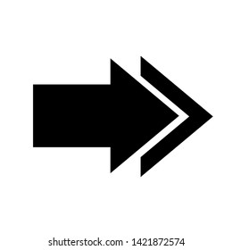 Vector Arrow icon. black symbol with trendy flat style icon for web site design, logo, app, UI isolated on white background