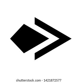 Vector Arrow icon. black symbol with trendy flat style icon for web site design, logo, app, UI isolated on white background