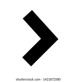 Vector Arrow icon. black symbol with trendy flat style icon for web site design, logo, app, UI isolated on white background