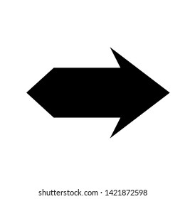 Vector Arrow icon. black symbol with trendy flat style icon for web site design, logo, app, UI isolated on white background