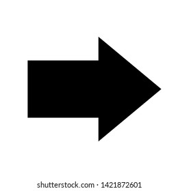 Vector Arrow icon. black symbol with trendy flat style icon for web site design, logo, app, UI isolated on white background