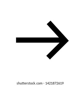 Vector Arrow icon. black symbol with trendy flat style icon for web site design, logo, app, UI isolated on white background