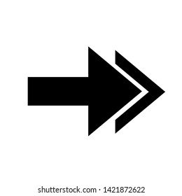 Vector Arrow icon. black symbol with trendy flat style icon for web site design, logo, app, UI isolated on white background