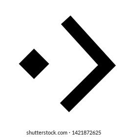 Vector Arrow icon. black symbol with trendy flat style icon for web site design, logo, app, UI isolated on white background