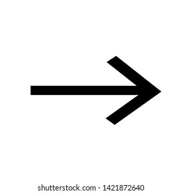 Vector Arrow icon. black symbol with trendy flat style icon for web site design, logo, app, UI isolated on white background