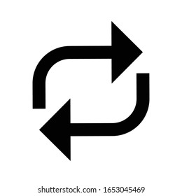 Vector arrow icon circulation. rotation arrow.