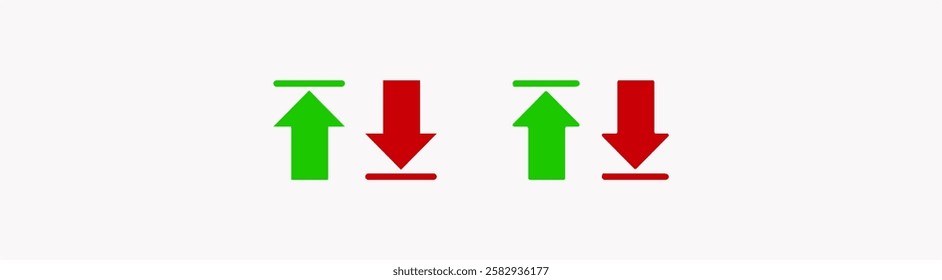 Vector Up Arrow Icon, collection of arrows for dropdown menus. Arrow vector icon. Simple arrow set. Vector illustration