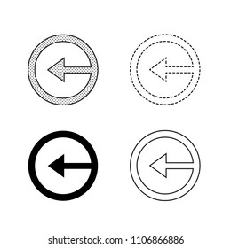 Vector arrow icon illustration 