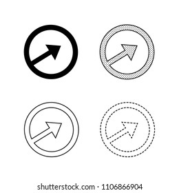 Vector arrow icon illustration 