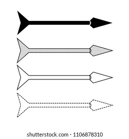 Vector arrow icon illustration 