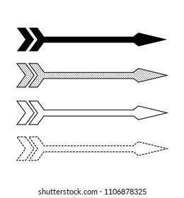 Vector arrow icon illustration 