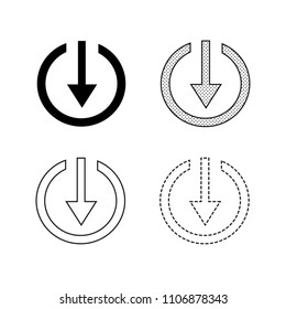 Vector arrow icon illustration 