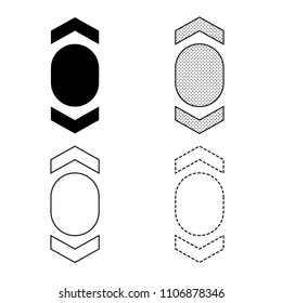 Vector arrow icon illustration 
