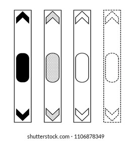 Vector arrow icon illustration 