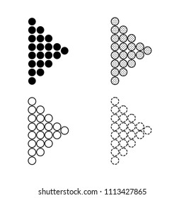Vector arrow icon illustration