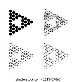 Vector arrow icon illustration