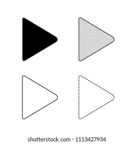 Vector arrow icon illustration