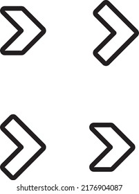 vector arrow icon illustration on white background..eps
