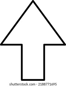 ilustración de icono de flecha vectorial en fondo blanco..eps
