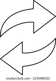 vector arrow icon illustration on white background..eps

