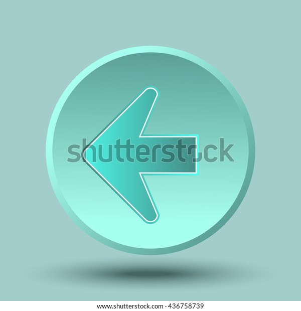 Vector arrow icon to\
the left in the circle