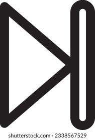 Vektorpfeil-Symbol auf der Internet-Knopflinie