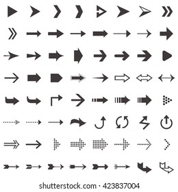 Vector arrow icon set