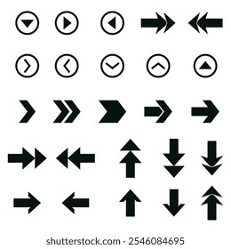 vector arrow icon set design
