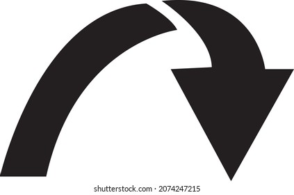 vector arrow icon. sign design on white background..eps