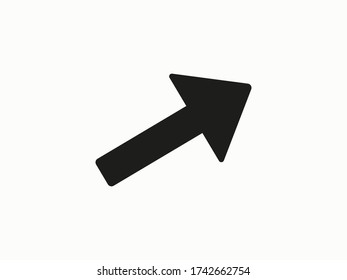 vector arrow icon in the top sending arrow symbol eps10
