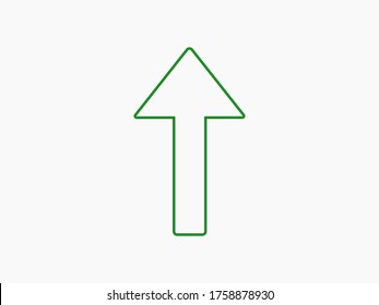 vector arrow icon in the top sending arrow symbol eps10