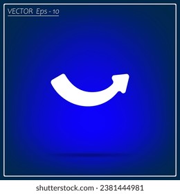 Vector arrow icon.Arrows flat design.