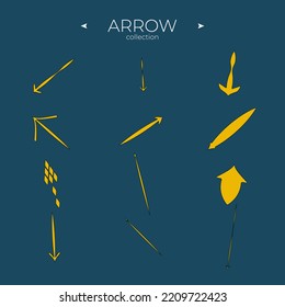 Vector Arrow Icons. Arrows vector collection. Arrow logo concept. Symbol set. Vector illustration