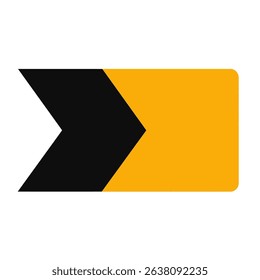 Vector arrow indicates direction graphic design plain background