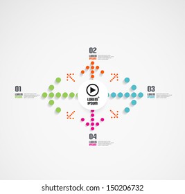Vector arrow infographics